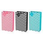 2-Bottle Assorted Chevron Gift Bag 0