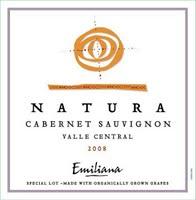 Natura by Emiliana - Cabernet Sauvignon Central Valley 2020 (750ml) (750ml)