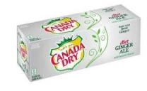 Canada Dry Ginger Ale Zero Sugar (12 pack 12oz cans) (12 pack 12oz cans)