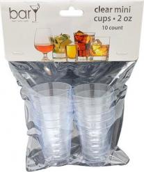 Bary3 Clear Mini Cups 10 Count