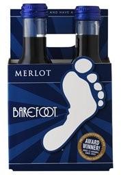 Barefoot Merlot NV (4 pack 187ml) (4 pack 187ml)
