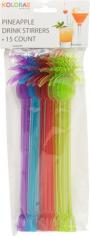 Kolorae Pineapple Drink Stirrers 15 Pack