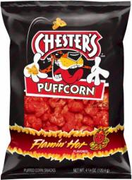 Chester's Flamin' Hot Puff Corn 4.25 oz